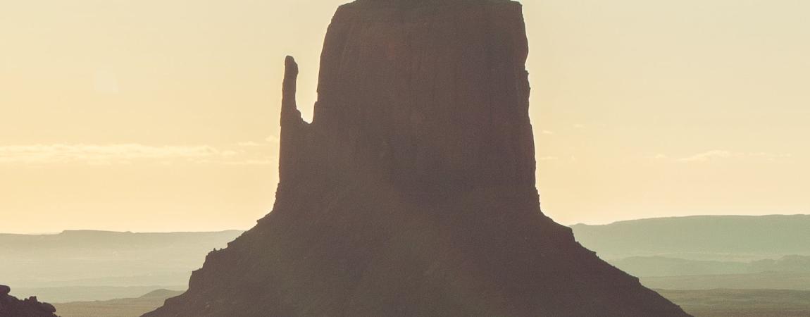 A single arizona butte.