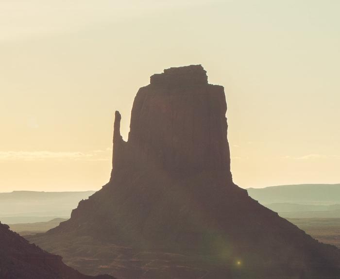 A single arizona butte.